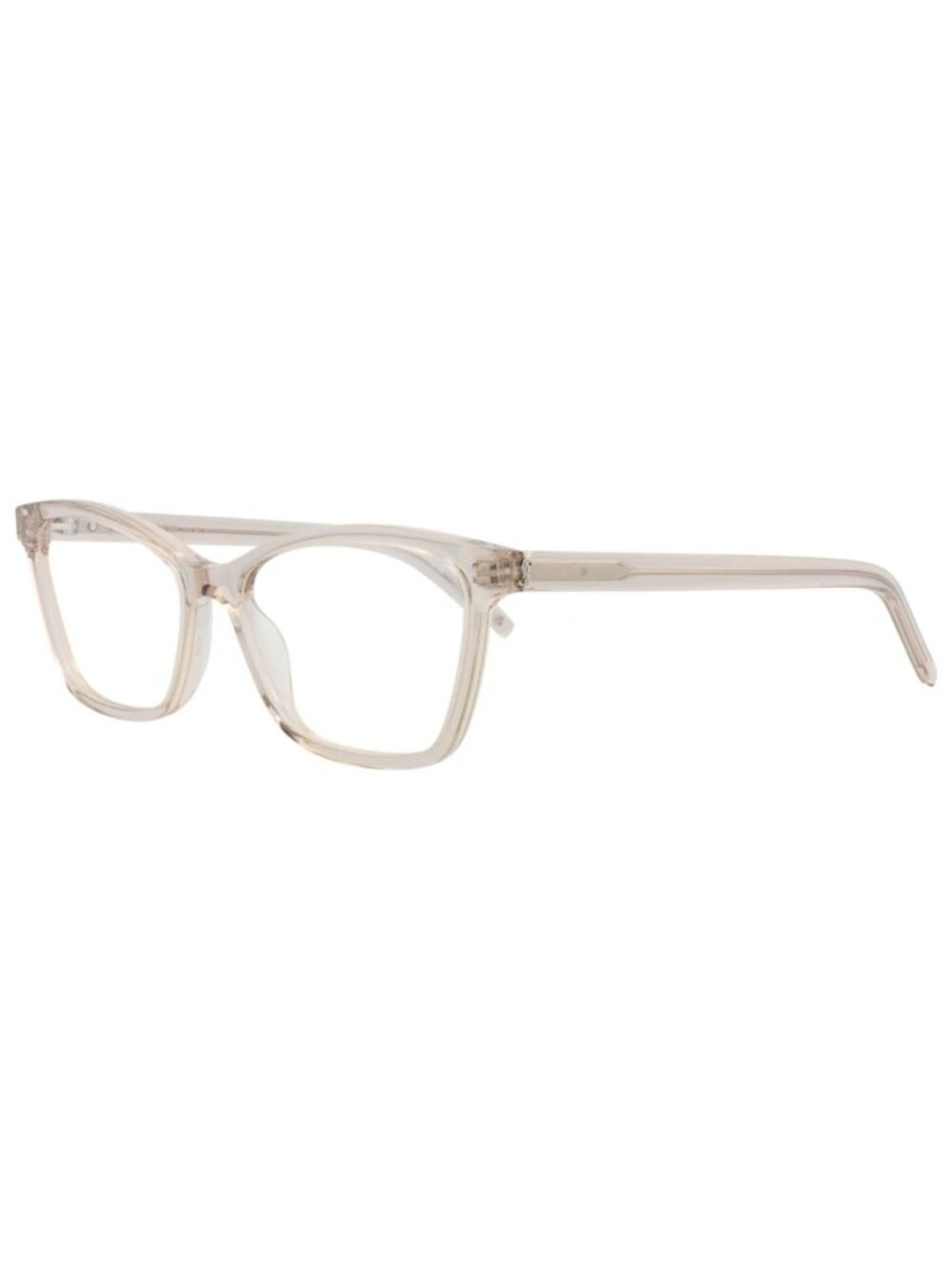 New Saint Laurent Women's Eyeglasses Cat Eye Recycled Acetate Frame Nude Nude